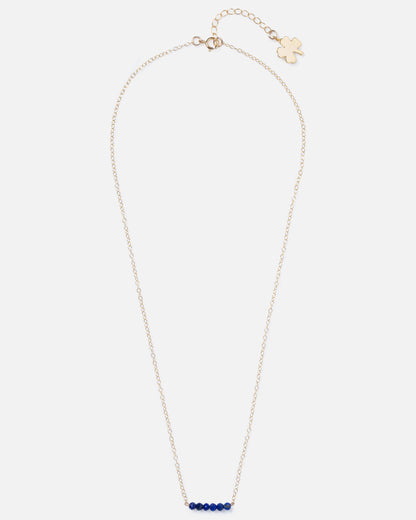 LAPIS CLUSTER 14K GOLD FILLED NECKLACE