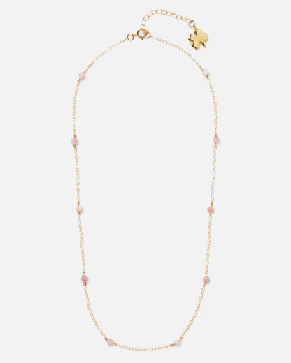 PINK OPAL KATHY 14K GOLD FILLED NECKLACE