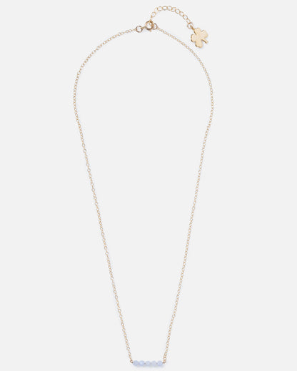 BLUE LACE AGATE CLUSTER 14K GOLD FILLED NECKLACE