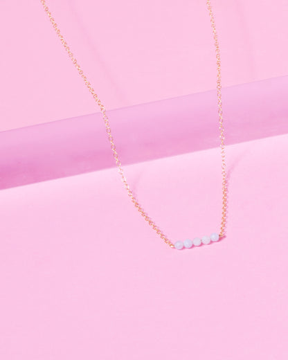 BLUE LACE AGATE CLUSTER 14K GOLD FILLED NECKLACE