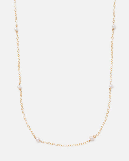 pearl gold necklace