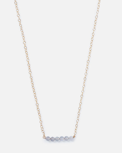 LABRADORITE CLUSTER 14K GOLD FILLED NECKLACE