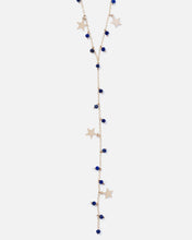 Load image into Gallery viewer, LAPIS MADELINE 14K GOLD FILLED STARS DROP NECKLACE