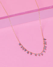 Load image into Gallery viewer, AQUAMARINE ROBIN 14K GOLD FILLED DROP NECKLACE