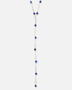 LAPIS 14K GOLD FILLED DROP NECKLACE