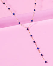Load image into Gallery viewer, LAPIS 14K GOLD FILLED DROP NECKLACE