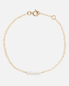 PEARL CLUSTER 14K GOLD FILLED BRACELET