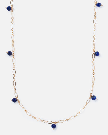 LAPIS JANELLE 14K GOLD FILLED NECKLACE