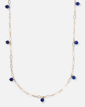 Load image into Gallery viewer, LAPIS JANELLE 14K GOLD FILLED NECKLACE