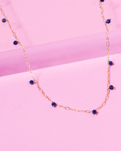 LAPIS JANELLE 14K GOLD FILLED NECKLACE