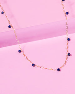 LAPIS JANELLE 14K GOLD FILLED NECKLACE