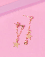 Load image into Gallery viewer, STAR 14K GOLD FILLED HUGGIE EARRINGS