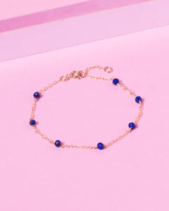 LAPIS CONSTELLATION 14K GOLD FILLED BRACELET