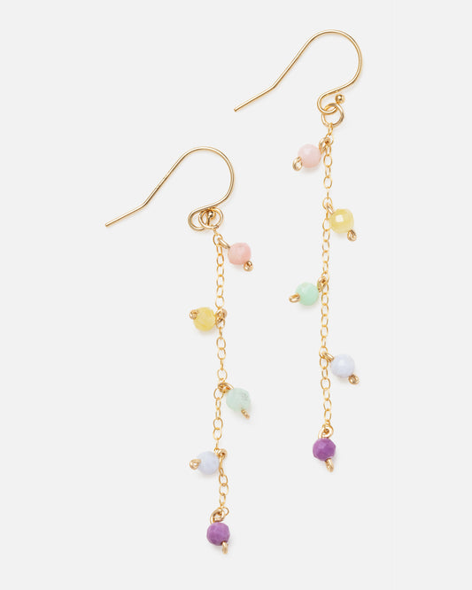 PASTEL 14K GOLD FILLED DROP EARRINGS