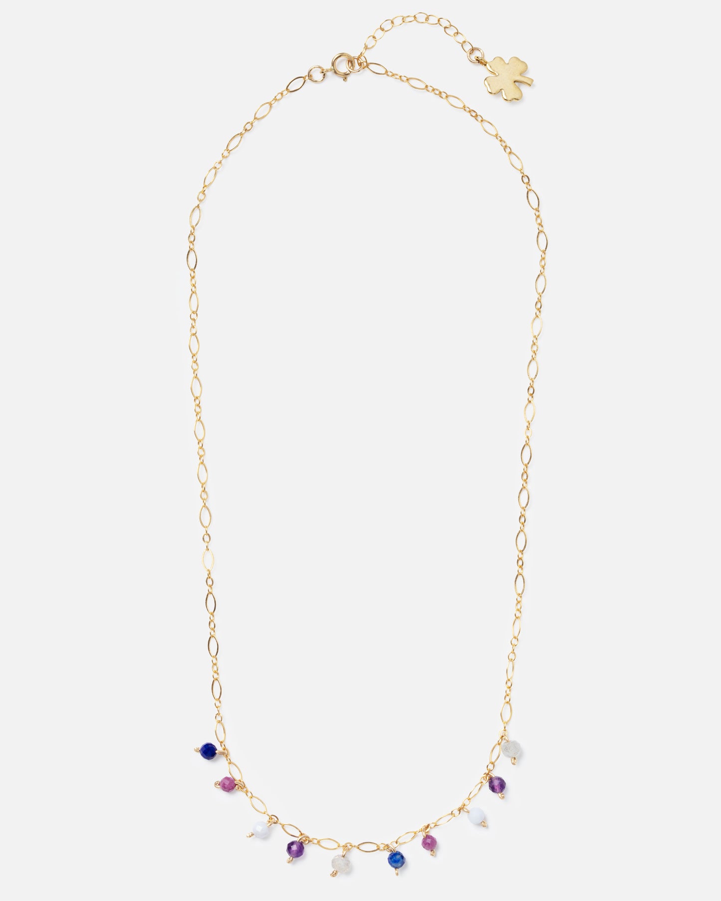 MIDNIGHT OLIVIA 14K GOLD FILLED FANCY CHAIN NECKLACE