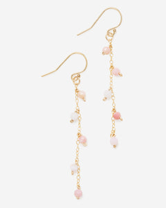 PINK OPAL 14K GOLD FILLED DROP EARRINGS