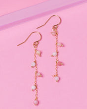 Load image into Gallery viewer, PINK OPAL 14K GOLD FILLED DROP EARRINGS