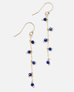 LAPIS 14K GOLD FILLED DROP EARRINGS