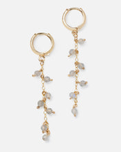 Load image into Gallery viewer, LABRADORITE MACALA 14K GOLD FILLED DROP EARRINGS