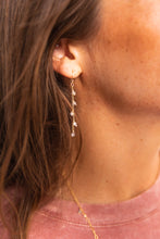 Load image into Gallery viewer, RHODONITE 14K GOLD FILLED DROP EARRINGS