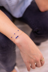 LAPIS CONSTELLATION 14K GOLD FILLED BRACELET