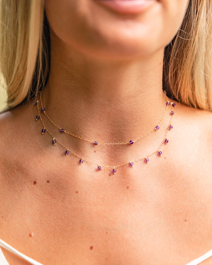 LAPIS KATHY 14K GOLD FILLED NECKLACE