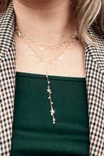 Load image into Gallery viewer, PEARL MADELINE 14K GOLD FILLED STARS DROP NECKLACE