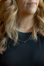 Load image into Gallery viewer, AQUAMARINE JANELLE 14K GOLD FILLED NECKLACE