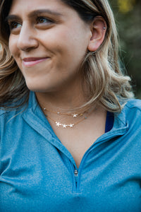 SHOOTING STAR PEARL 14K GOLD FILLED NECKLACE