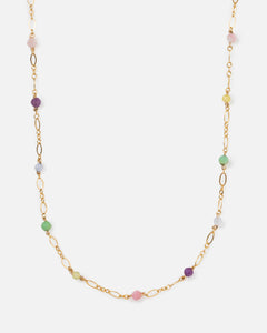 pastel beaded fancy chain