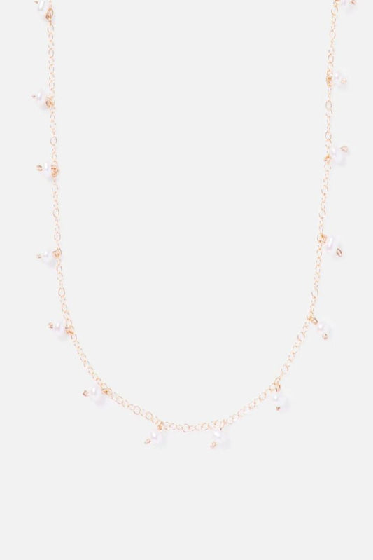gold sprinkles necklace